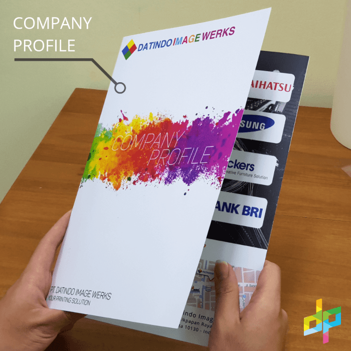 Contoh desain company profile digital printing