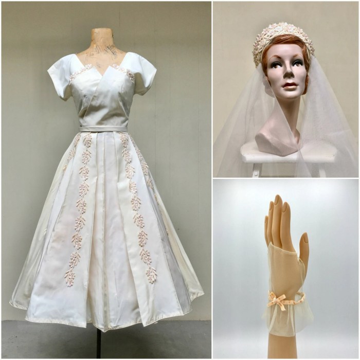 50s style wedding dress