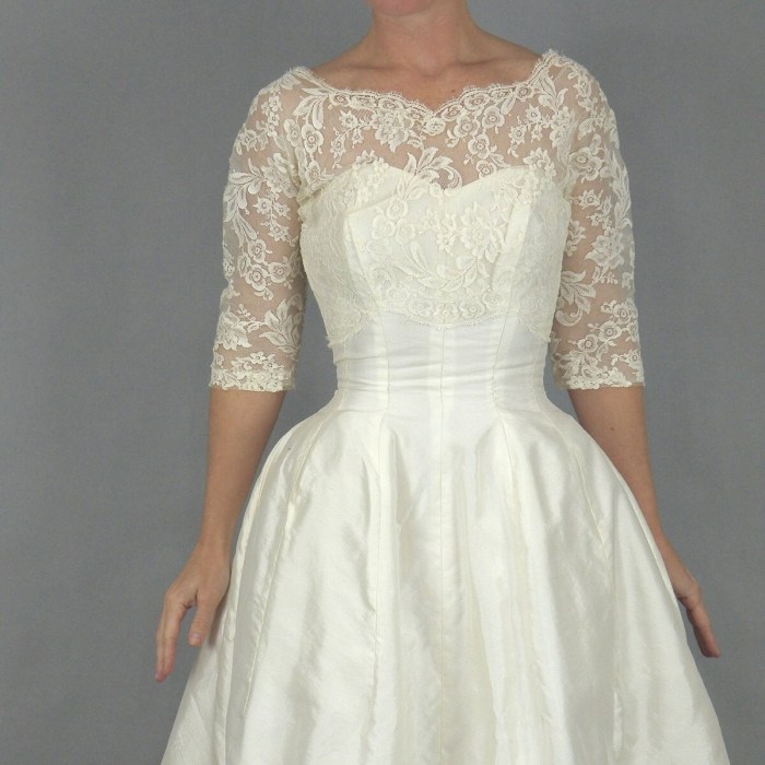 50s style wedding dress